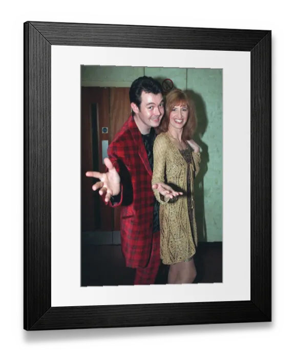Framed Print : Jackie Bird TV Presenter and Grant Stott February 1998 A©mirrorpix Framed Print : Jackie Bird TV Presenter and Grant Stott February 1998 A©mirrorpix