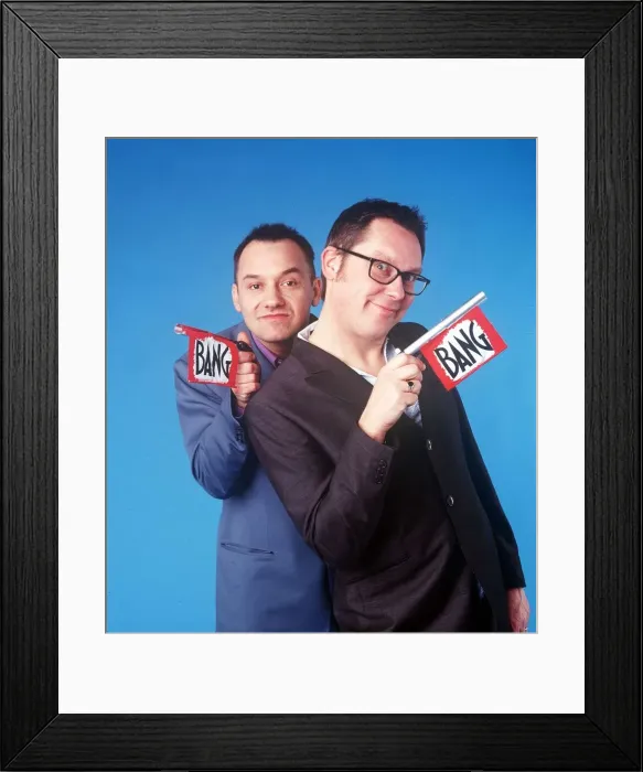 Framed Print : Vic Reeves and Bob Mortimer who form the comedy duo of Reeves Framed Print : Vic Reeves and Bob Mortimer who form the comedy duo of Reeves