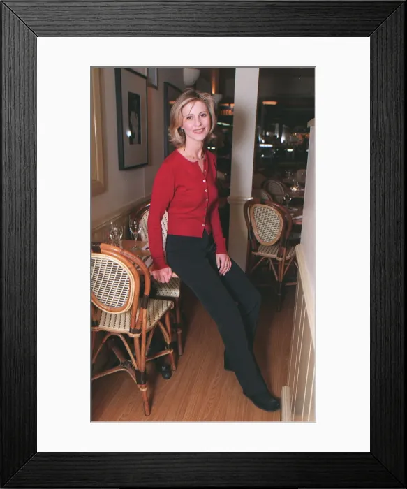 Framed Print : Julia Carling TV Presenter November 1998 for DM feature Nina interview In a Framed Print : Julia Carling TV Presenter November 1998 for DM feature Nina interview In a