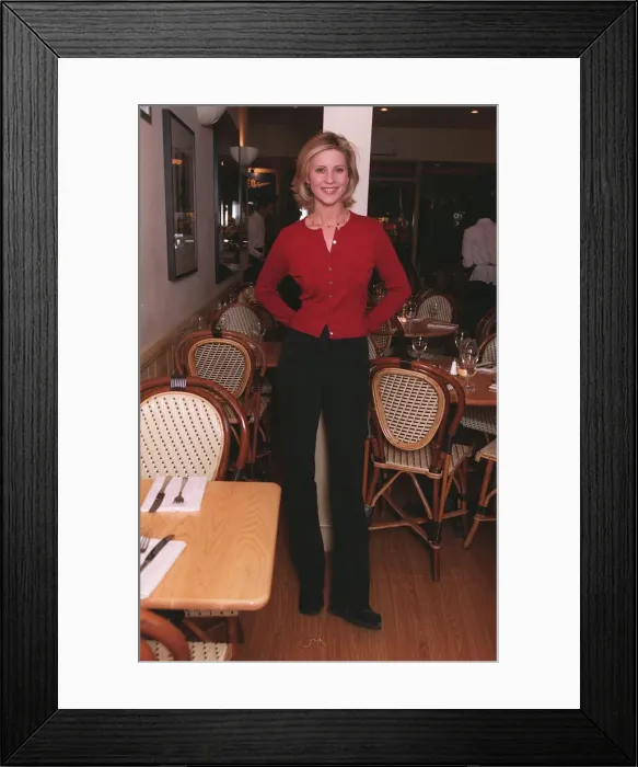 Framed Print : Julia Carling TV Presenter November 1998 for DM feature Nina interview In a Framed Print : Julia Carling TV Presenter November 1998 for DM feature Nina interview In a