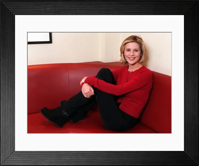 Framed Print : Julia Carling TV Presenter November 1998 for DM feature Nina interview In a Framed Print : Julia Carling TV Presenter November 1998 for DM feature Nina interview In a