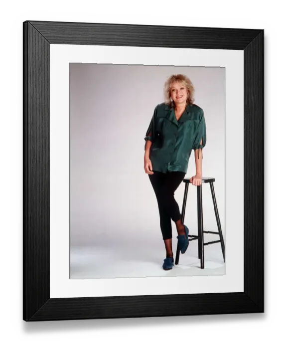 Framed Print : Anne Nightingale Radio Disc Jockey and TV Presenter 1990 A©mirrorpix