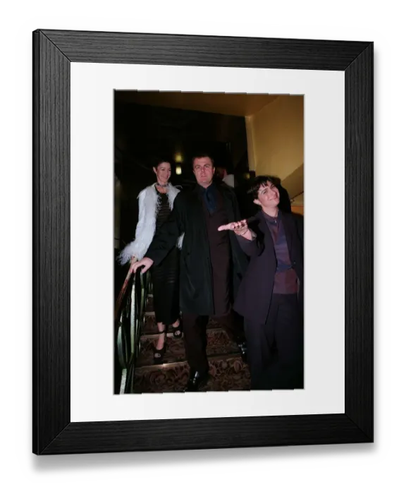 Framed Print : Paul Ross TV Presenter October 1998 Arriving at the Savoy Theatre for the London