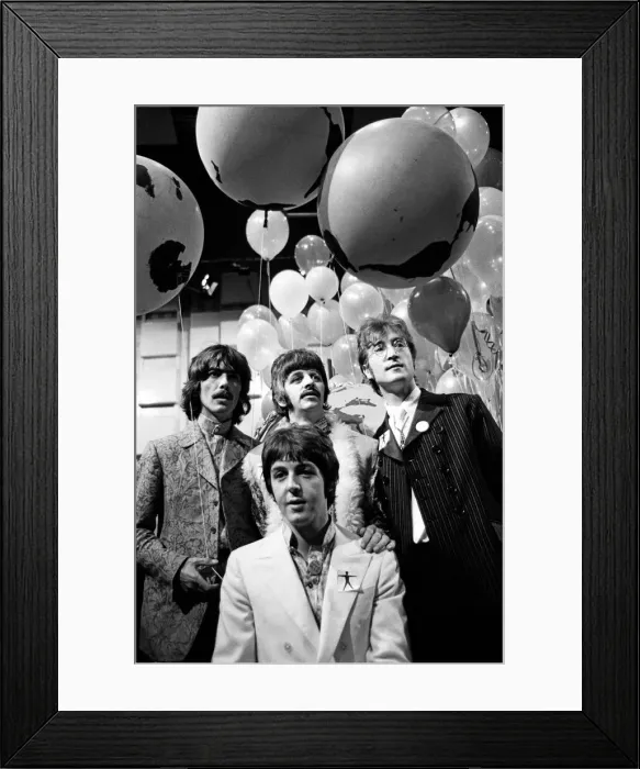 Framed Print : Press call for Our World, the first live global television link Framed Print : Press call for Our World, the first live global television link