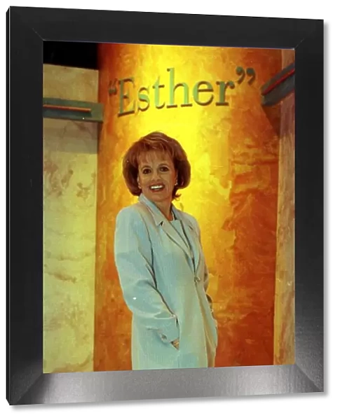Esther Rantzen TV Presenter February 1999 On the set of her daytime tv talk show