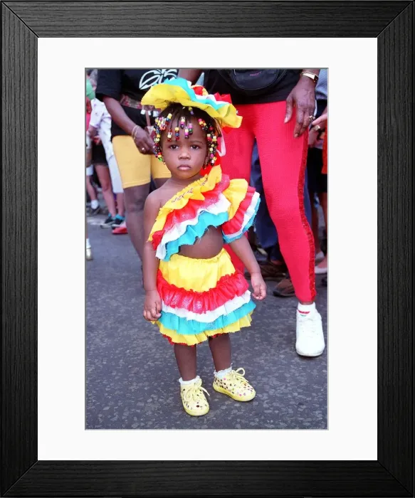 Framed Print : Child in costume at Notting hill carnival Framed Print : Child in costume at Notting hill carnival