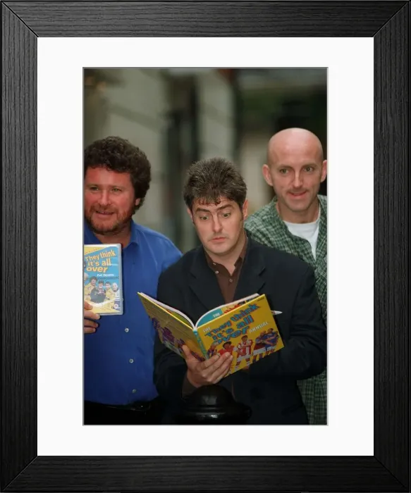 Framed Print : They Think Its All Over - TV Programme October 1997 Team members Rory Framed Print : They Think Its All Over - TV Programme October 1997 Team members Rory