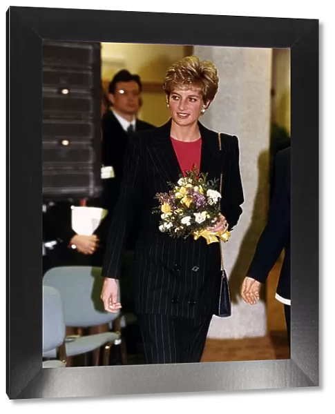Diana, Princess of Wales today came face to face with a woman driven to killing her