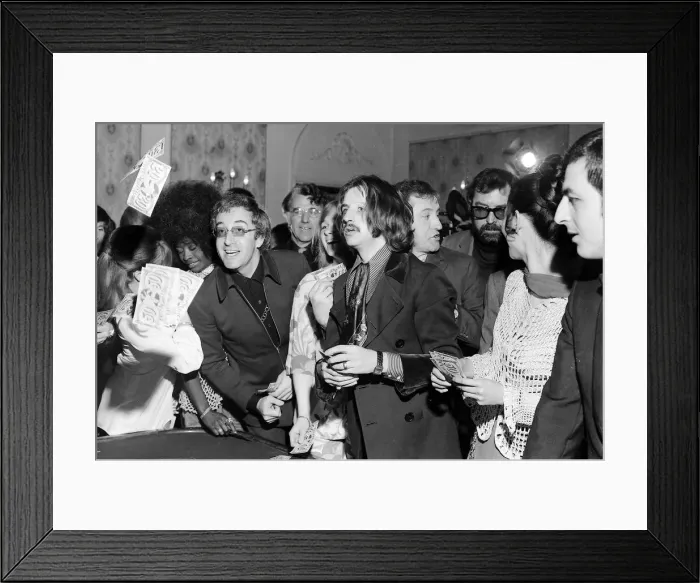Framed Print : Ringo Starr with Peter Sellers play roulette at Les Ambassadeurs club party after Framed Print : Ringo Starr with Peter Sellers play roulette at Les Ambassadeurs club party after