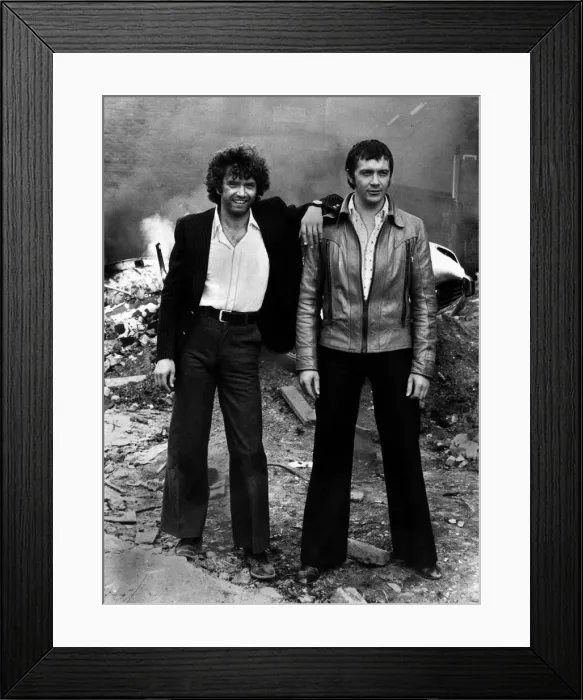 Framed Print : TV Programme The Professionals on set for the making of the new series Framed Print : TV Programme The Professionals on set for the making of the new series