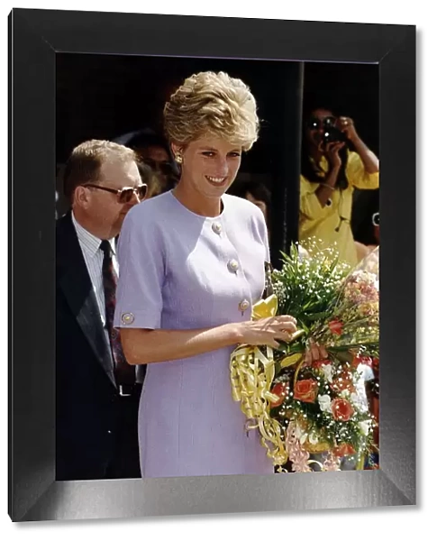 Princess Diana visits Broadwater School in Tooting, south west London