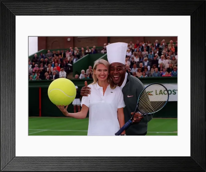 Framed Print : Ainsley Harriott TV Chef July 1998 Presenter of tv cook show Can t Cook Won