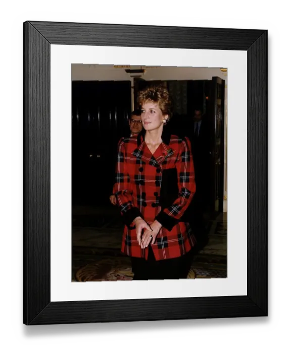 Framed Print : Princess Diana presents awards to children at the Dr. Barnardos Framed Print : Princess Diana presents awards to children at the Dr. Barnardos
