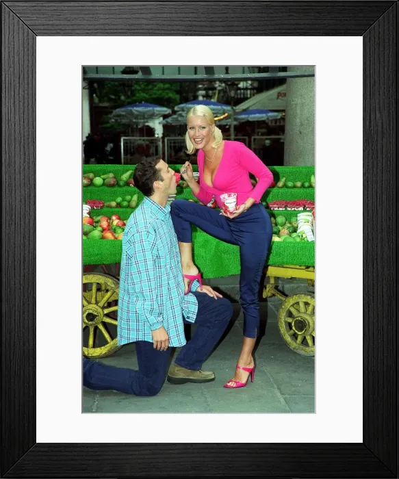 Framed Print : Densie Van Outen TV Presenter June 1998 Presenter of the big breakfast with co Framed Print : Densie Van Outen TV Presenter June 1998 Presenter of the big breakfast with co