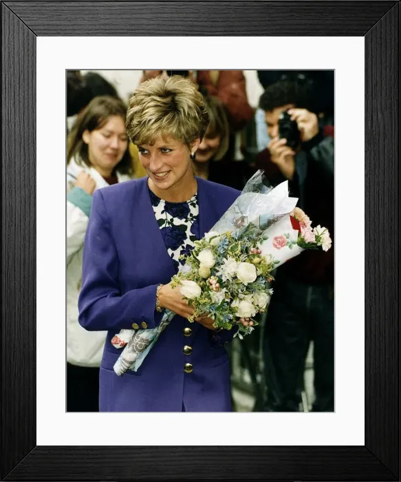 Framed Print : Princess Diana attends the Art Council at the Barican in London. 1st October 1991