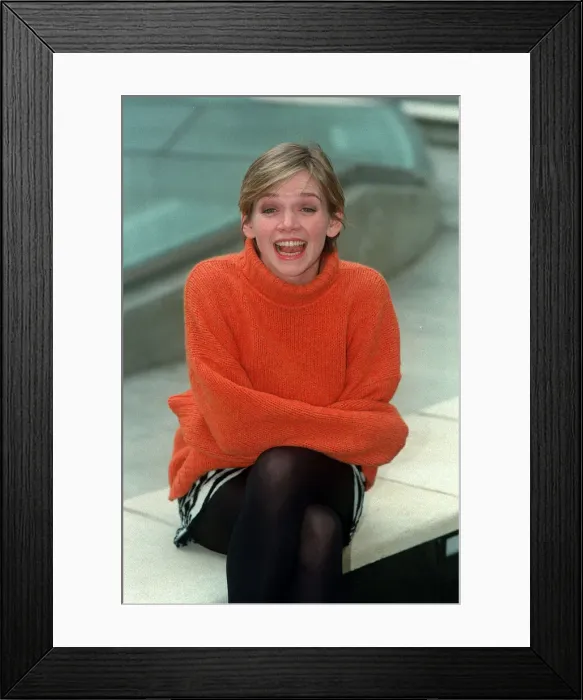 Framed Print : Zoe Ball TV Presenter December 1997 Framed Print : Zoe Ball TV Presenter December 1997