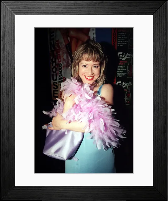 Framed Print : Katie Puckrick TV Presenter September 1997 at Relaunch of Penthouse Magazine Framed Print : Katie Puckrick TV Presenter September 1997 at Relaunch of Penthouse Magazine