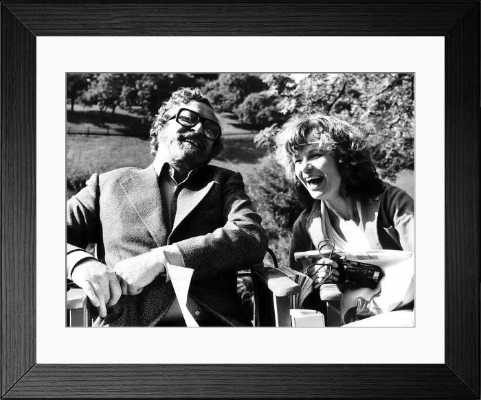 Framed Print : Michael Caine actor with Julie Walters actress and comedienne star in the film Educating Framed Print : Michael Caine actor with Julie Walters actress and comedienne star in the film Educating