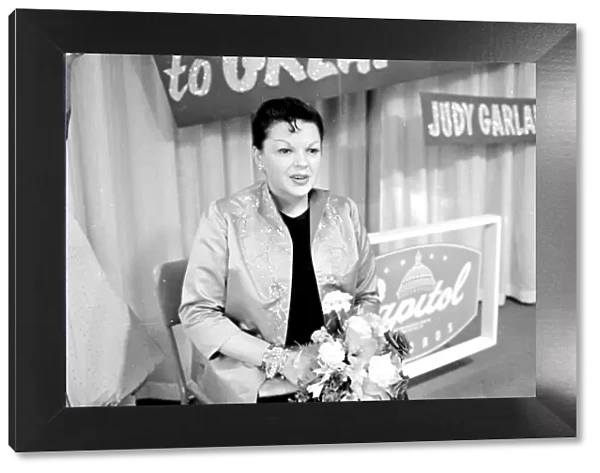 Judy Garland at press interview July 1960