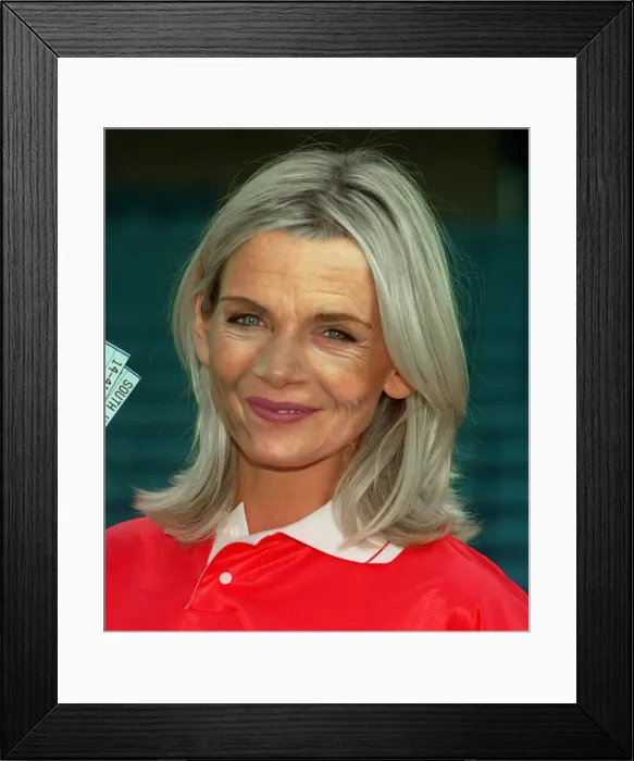 Framed Print : Zoe Ball DJ & TV Presenter aged by 34 years January 1998 by computer as part of Framed Print : Zoe Ball DJ & TV Presenter aged by 34 years January 1998 by computer as part of
