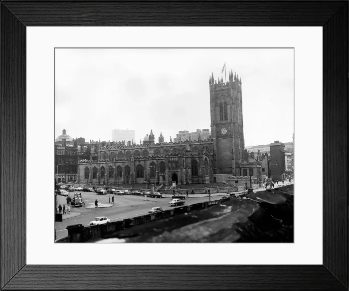 Framed Print : Manchester Cathedral. Circa 1963 Framed Print : Manchester Cathedral. Circa 1963