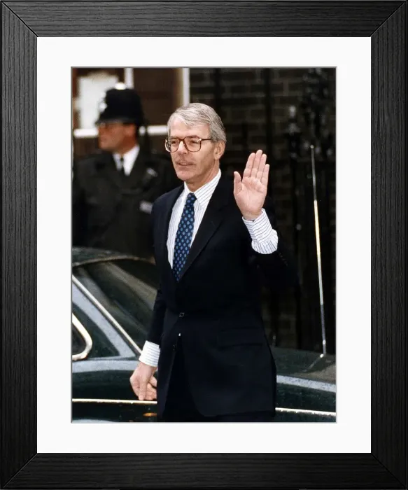 Framed Print : John Major MP British Prime Minister seen here in Downing Street Framed Print : John Major MP British Prime Minister seen here in Downing Street