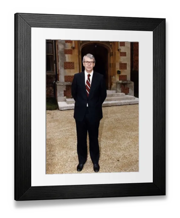 Framed Print : John Major British Prime Minister seen here at Chequers circa 1991 Framed Print : John Major British Prime Minister seen here at Chequers circa 1991