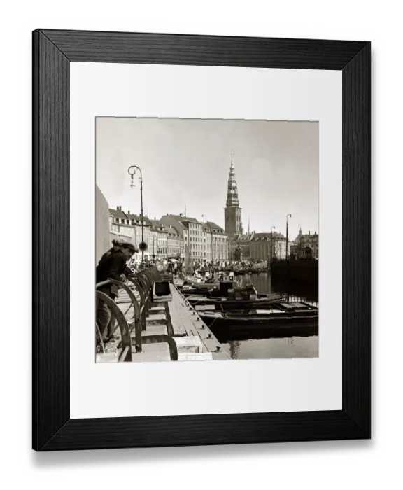 Framed Print : Views Denmark Copenhagen Circa 1950s A©mirrorpix. com