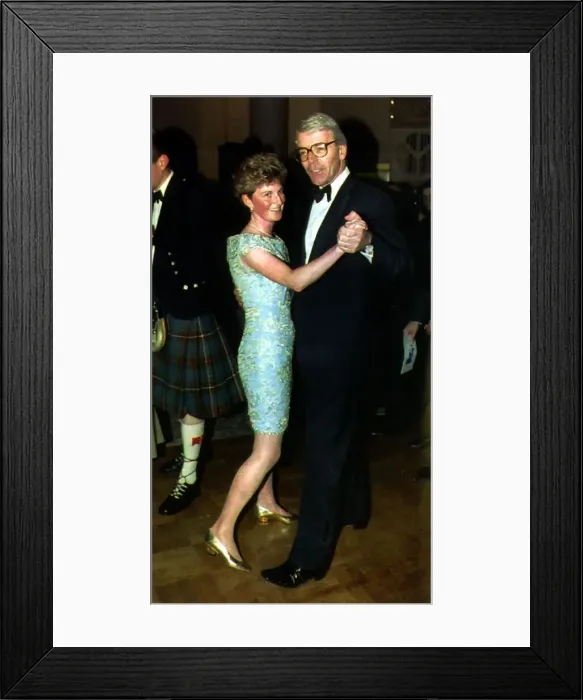 Framed Print : John Major Prime Minister dances with a nurse 1991