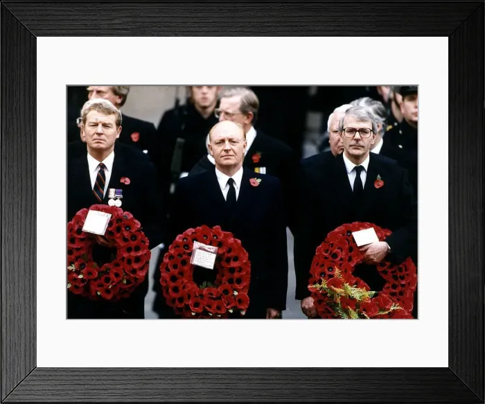 Framed Print : John Major British Prime Minister with Labour Leader Neil Kinnock