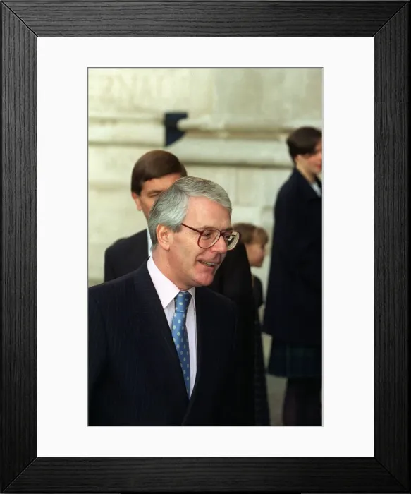 Framed Print : John Major Prime Minister March 1997 Framed Print : John Major Prime Minister March 1997