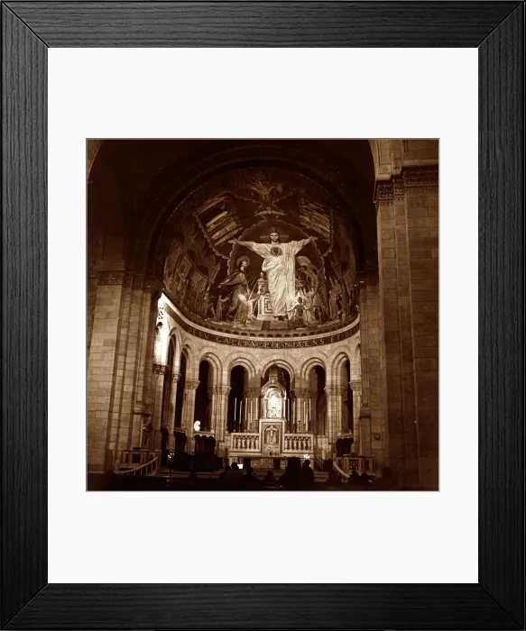 Framed Print : Churches Cathedrals Sacre Coeur Paris France Internal view of the church Framed Print : Churches Cathedrals Sacre Coeur Paris France Internal view of the church