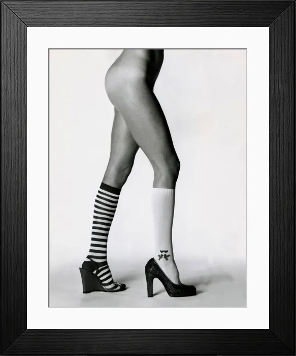 Framed Print : Odd Socks. Hoops designed by Mary Quant from Fifth Avenue Framed Print : Odd Socks. Hoops designed by Mary Quant from Fifth Avenue