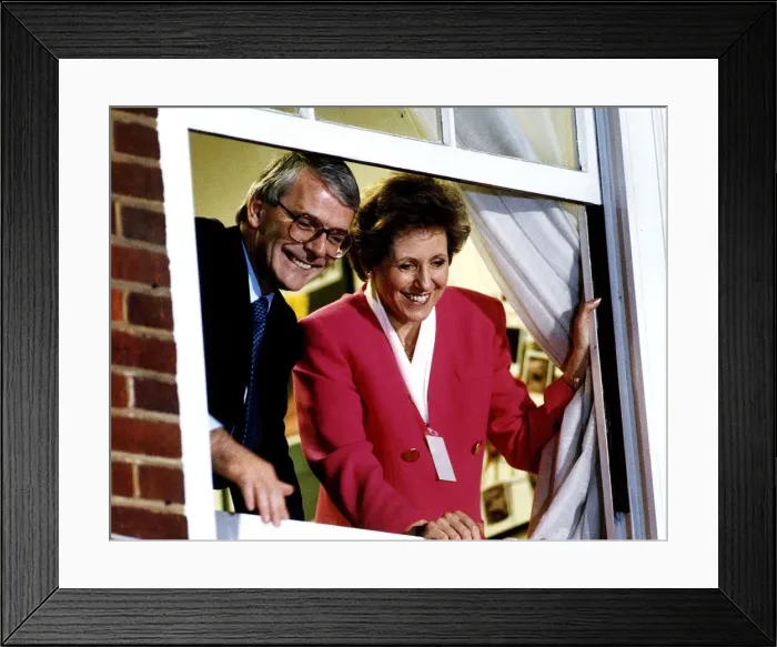 Framed Print : John Major and Norma, his wife, on election night at Conservative Central Office Framed Print : John Major and Norma, his wife, on election night at Conservative Central Office