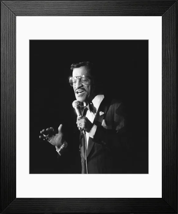 Framed Print : Sammy Davis Jnr junior singing in concert Framed Print : Sammy Davis Jnr junior singing in concert