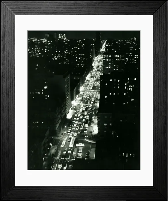 Framed Print : USA New york looking from Bookman tower skysccraper the Traffic streches for miles into Framed Print : USA New york looking from Bookman tower skysccraper the Traffic streches for miles into