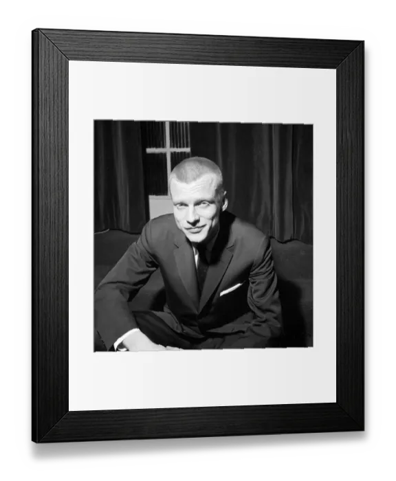 Framed Print : Gerry Mulligan Jazz band leader seen here at the Albermarle hall Suit Framed Print : Gerry Mulligan Jazz band leader seen here at the Albermarle hall Suit