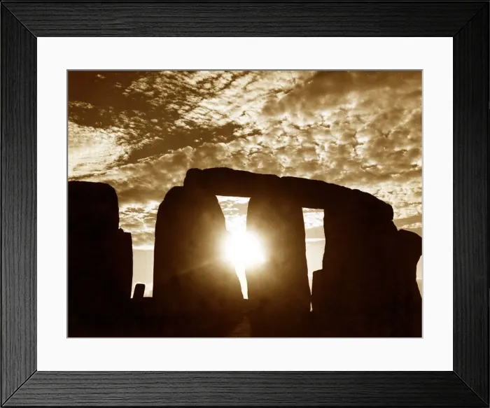 Framed Print : Sunset over Stonehenge Wiltshire - Stone Features Sky Clouds Sun Framed Print : Sunset over Stonehenge Wiltshire - Stone Features Sky Clouds Sun