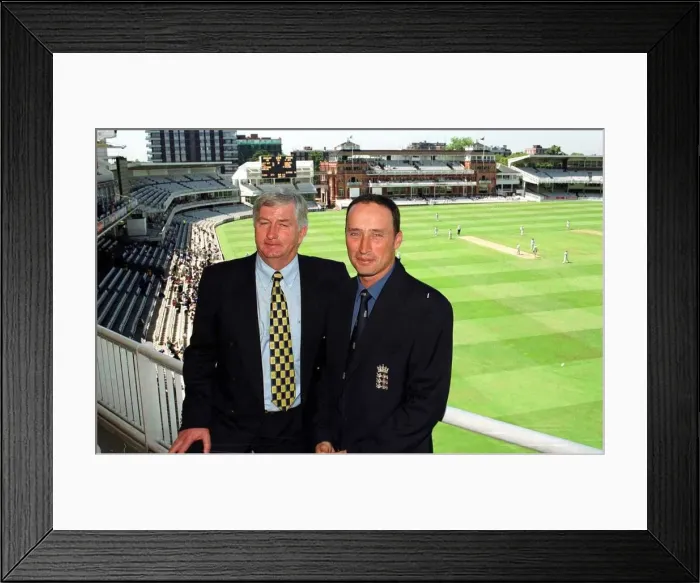 Framed Print : Nasser Hussain June 1999 newly appointed England cricket captian
