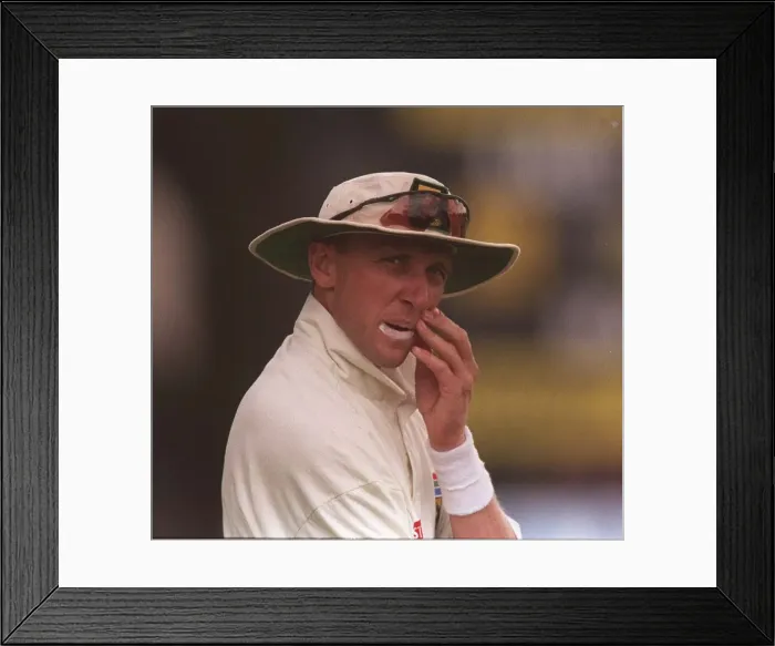 Framed Print : Allan Donald South African Cricket player July 1998 during the 4th test match