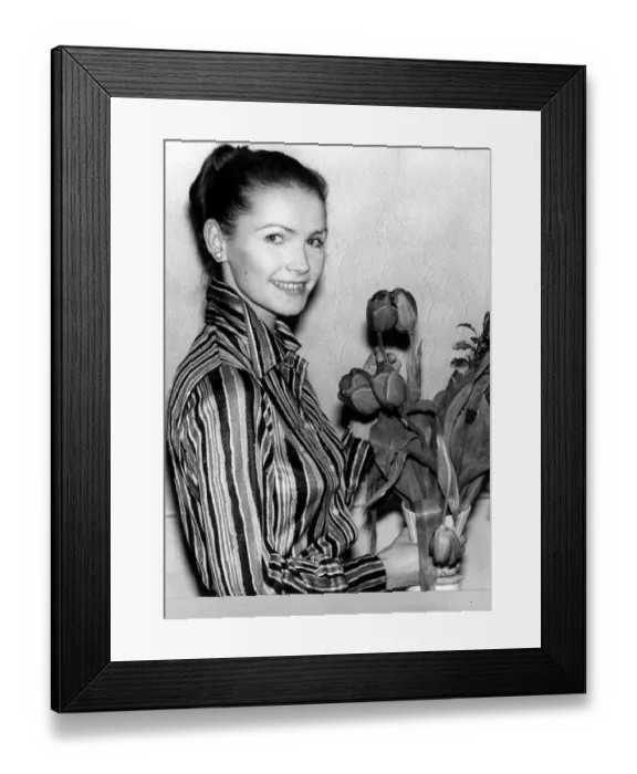 Framed Print : Fiona Fullerton February 1977 Actress 20 years old star of the BBC TV series Framed Print : Fiona Fullerton February 1977 Actress 20 years old star of the BBC TV series