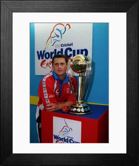 Framed Print : Cricketer Darren Gough March 1999 and the cricket world cup Framed Print : Cricketer Darren Gough March 1999 and the cricket world cup