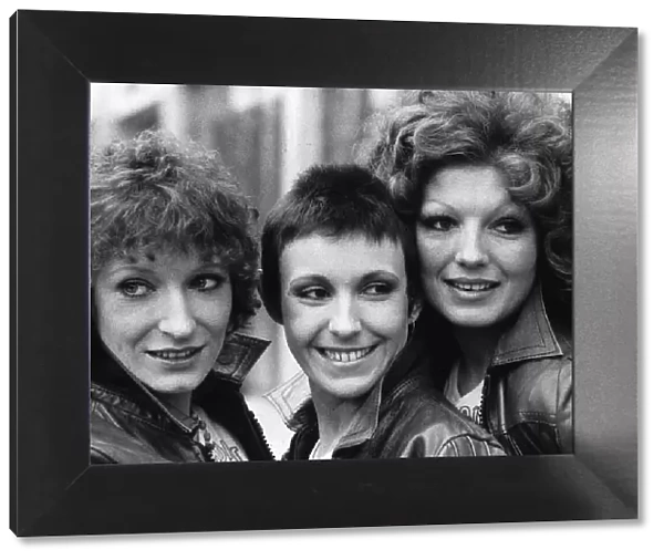 Charlotte Cornwell left Julie Covington centre and Rula Lenska right actresses in