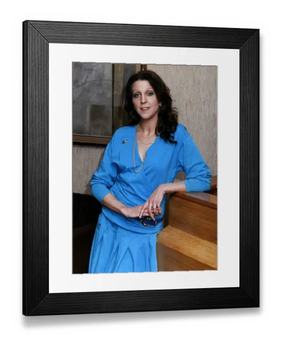 Framed Print : Nichola McAuliffe British Actress starred in TV comedy Surgical Spirit April Framed Print : Nichola McAuliffe British Actress starred in TV comedy Surgical Spirit April