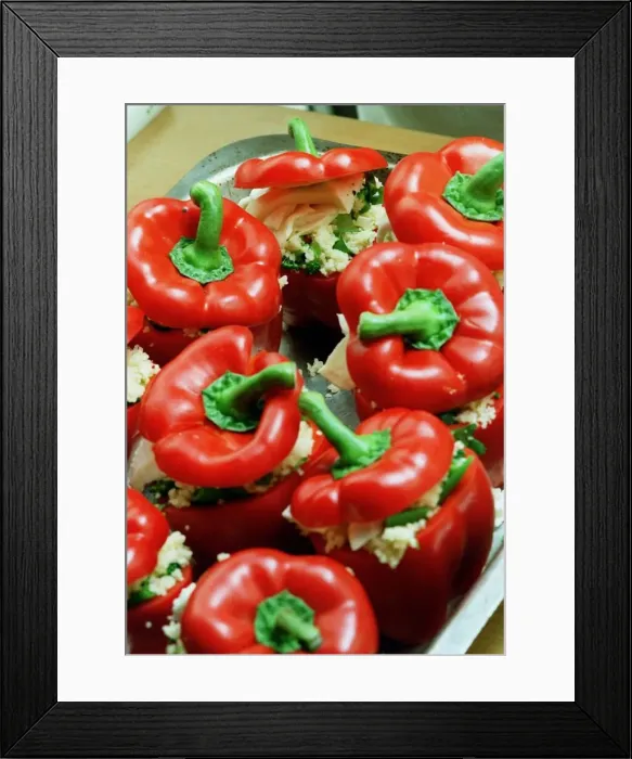 Framed Print : Piedmont stuffed peppers October 1999 Framed Print : Piedmont stuffed peppers October 1999