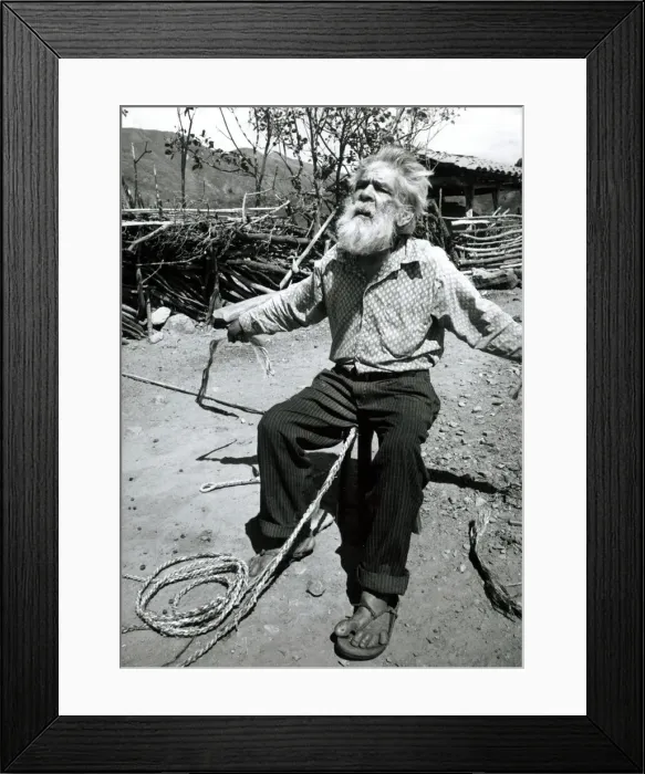 Framed Print : Old Man circa 1970