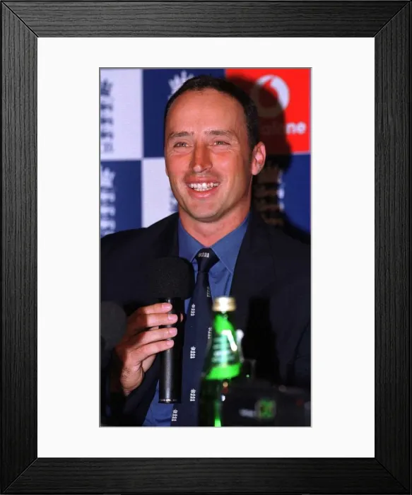 Framed Print : Nasser Hussain the new England cricket captain June 1999 during a Press Conference Framed Print : Nasser Hussain the new England cricket captain June 1999 during a Press Conference