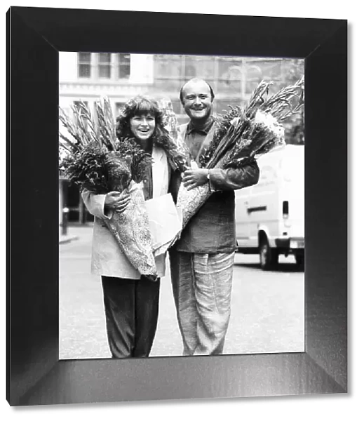 Phil Collins and Julie Walters stars of the Film Buster