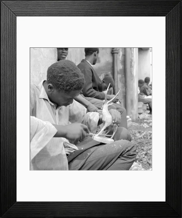 Framed Print : Kenyan Craftsman July 1968 Travel Kenya Nairobi Framed Print : Kenyan Craftsman July 1968 Travel Kenya Nairobi
