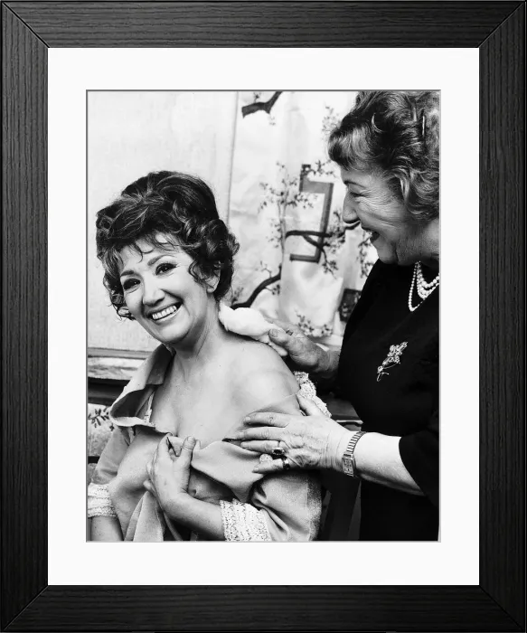 Framed Print : June Bronhill Actress carries on in spite of being injured on stage DBase Framed Print : June Bronhill Actress carries on in spite of being injured on stage DBase